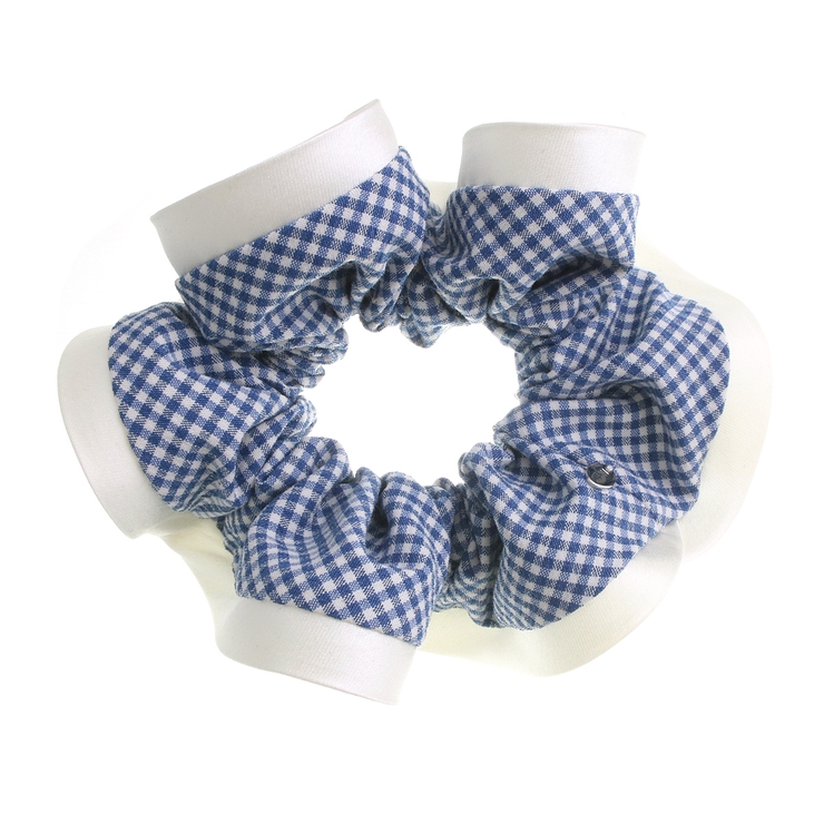 ギンガムチェック柄ボリュームシュシュ サテンパイピング チェック | VINGTAINE | 詳細画像2 