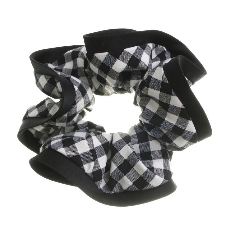 ギンガムチェック柄ボリュームシュシュ サテンパイピング チェック | VINGTAINE | 詳細画像6 