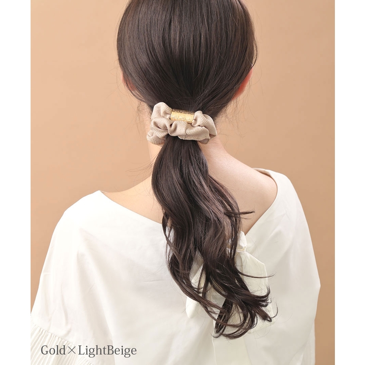 シュシュ メタルプレート ヘアアクセ | VINGTAINE | 詳細画像2 