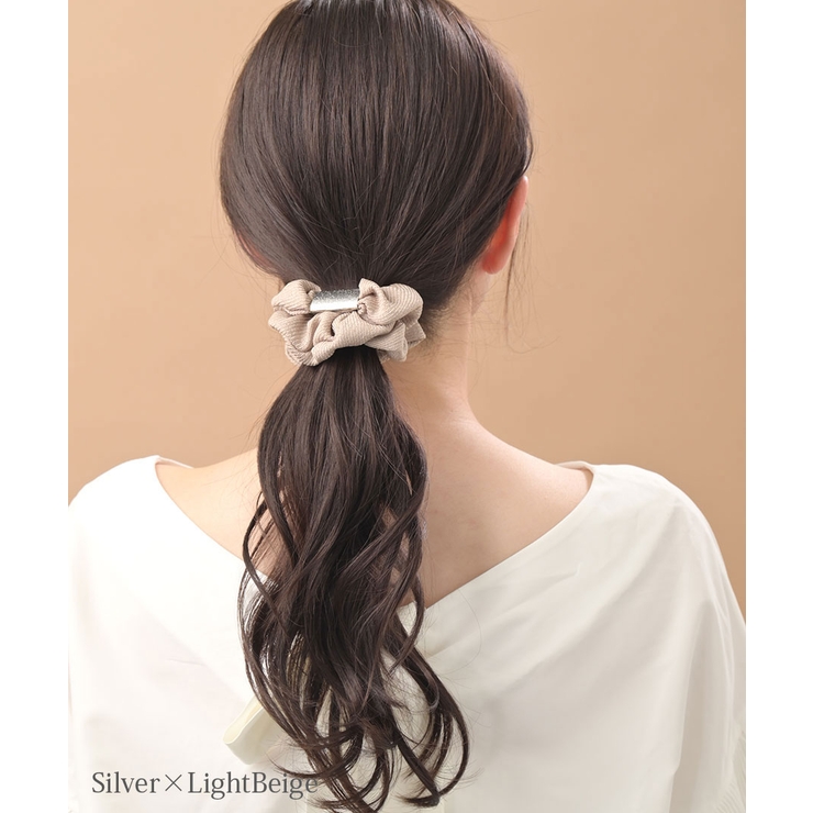 シュシュ メタルプレート ヘアアクセ | VINGTAINE | 詳細画像3 