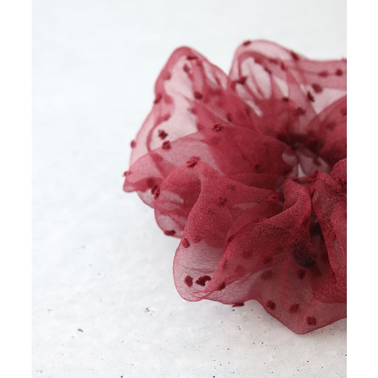 オーガンジードットシュシュ ふんわり ヘアアレンジ | VINGTAINE | 詳細画像4 