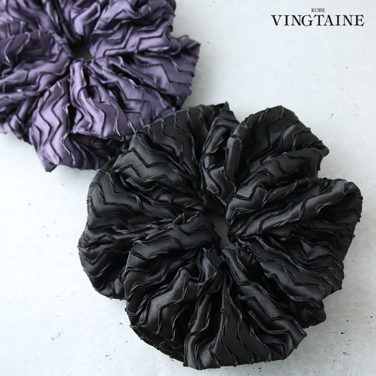 プリーツ調 サテンシュシュ シック | VINGTAINE | 詳細画像1 