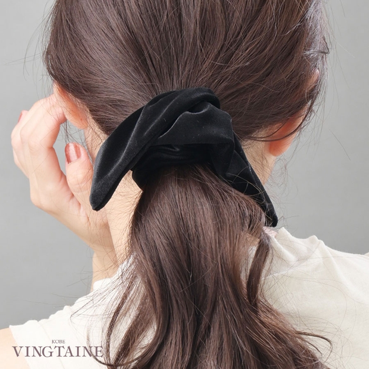 ベロア スクエア シュシュ | VINGTAINE | 詳細画像1 