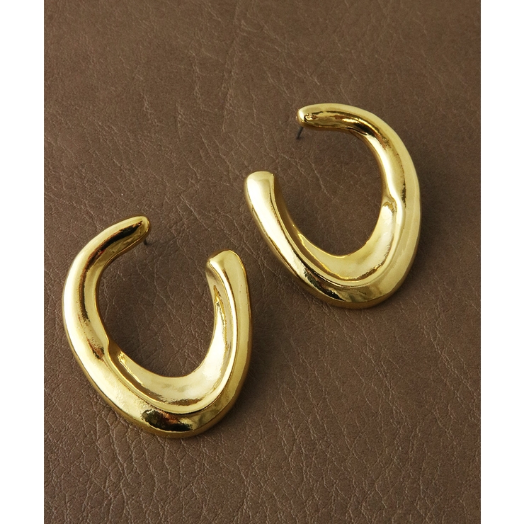 ニュアンスUライン ピアス 大ぶり | VINGTAINE | 詳細画像3 