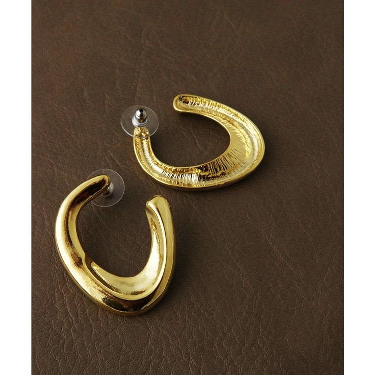 ニュアンスUライン ピアス 大ぶり | VINGTAINE | 詳細画像9 