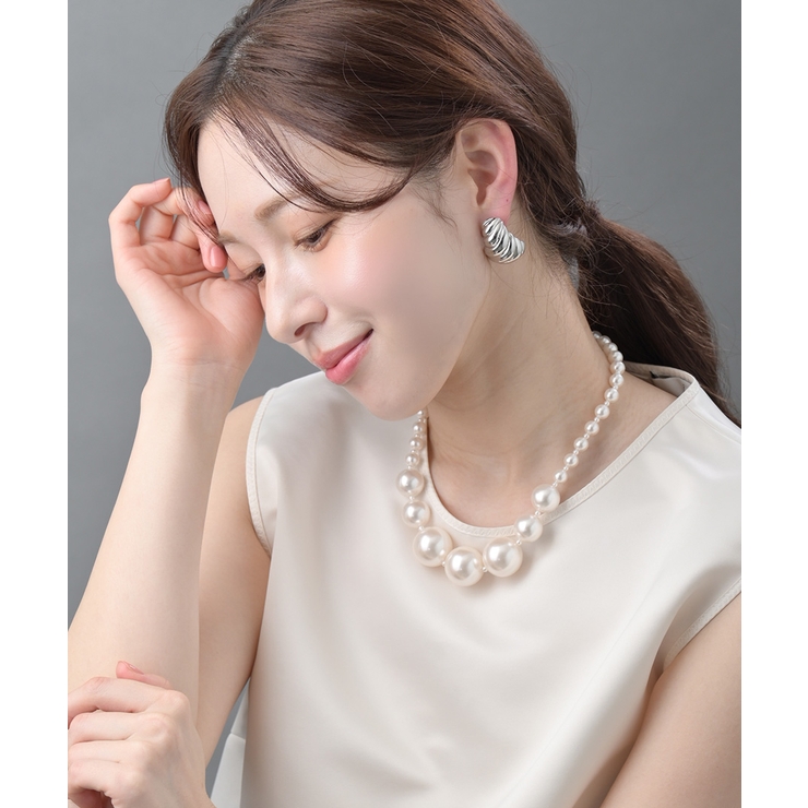 ツイストボリュームメタルピアス ゴールド シルバー | VINGTAINE | 詳細画像5 