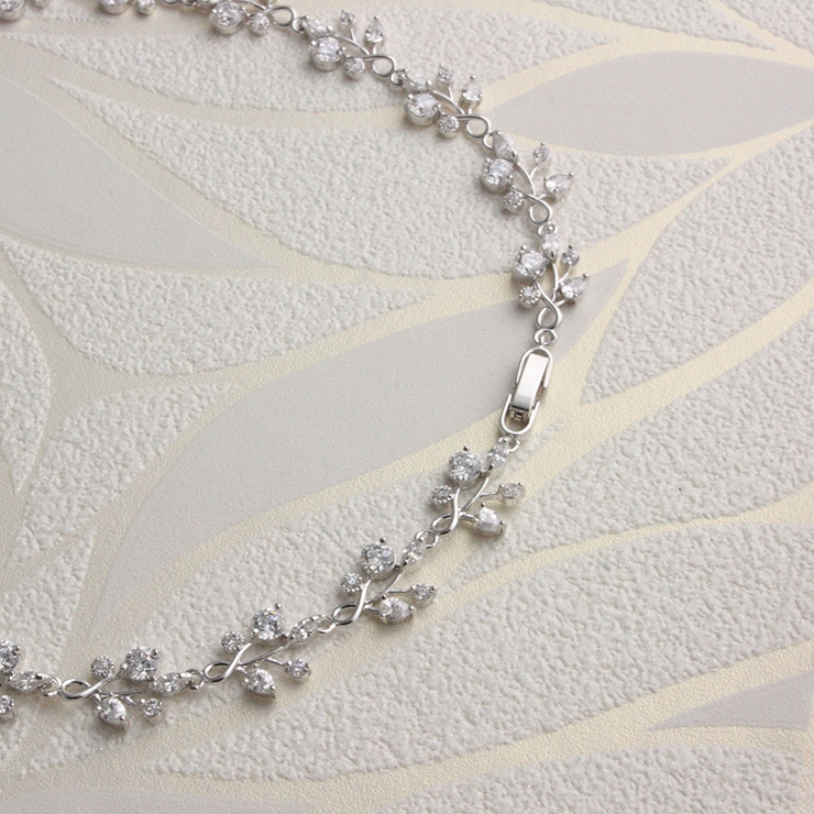 パール×リーフモチーフチョーカー ネックレス 結婚式 | VINGTAINE | 詳細画像5 