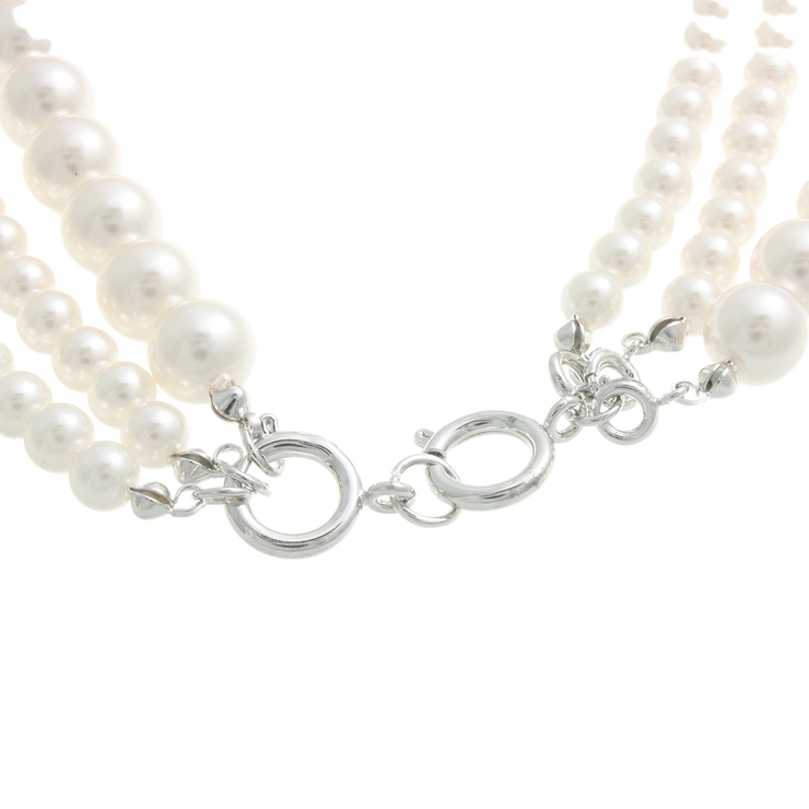 3連パールネックレス/取り外し可/ボリューム/エレガント/シンプル C3095 | VINGTAINE | 詳細画像5 