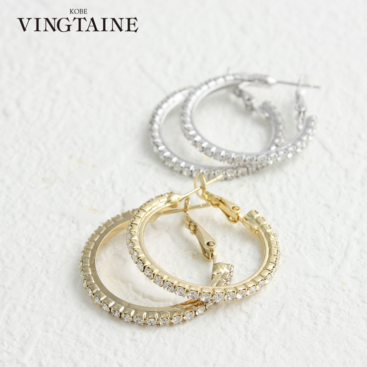 フープピアス(1) 28mmP10-2 | VINGTAINE | 詳細画像1