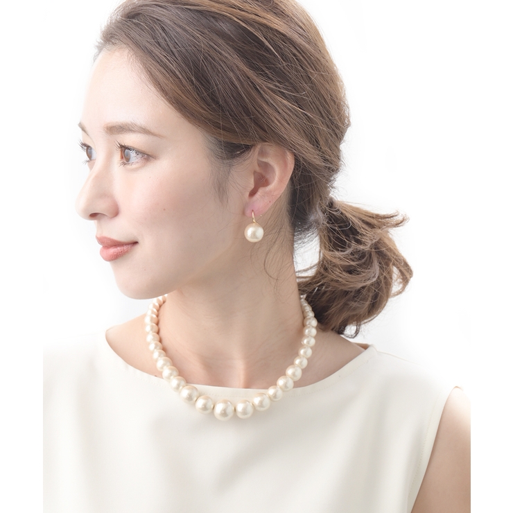 コットンパールフックピアス（14mm） P1121 | VINGTAINE | 詳細画像5 