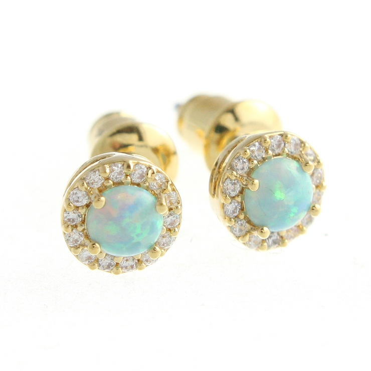 一粒オパールピアス/イヤリング/キュービックジルコニア P1302 | VINGTAINE | 詳細画像2 