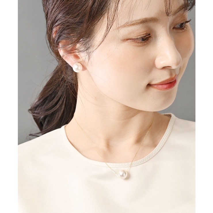 パールピアス/イヤリング（12mm）/シンプル P1341 | VINGTAINE | 詳細画像2 