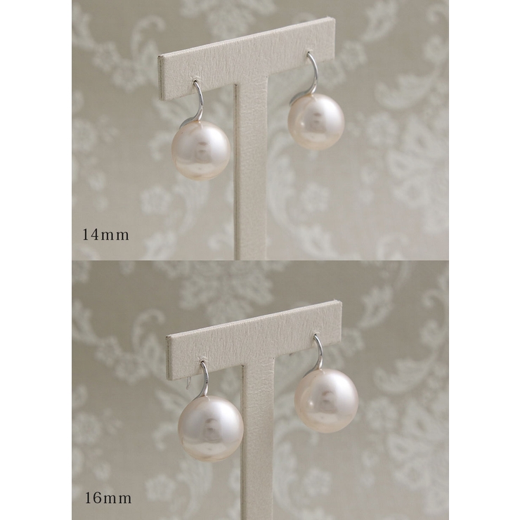 一粒パールフックピアス大粒 パール ピアス | VINGTAINE | 詳細画像13 