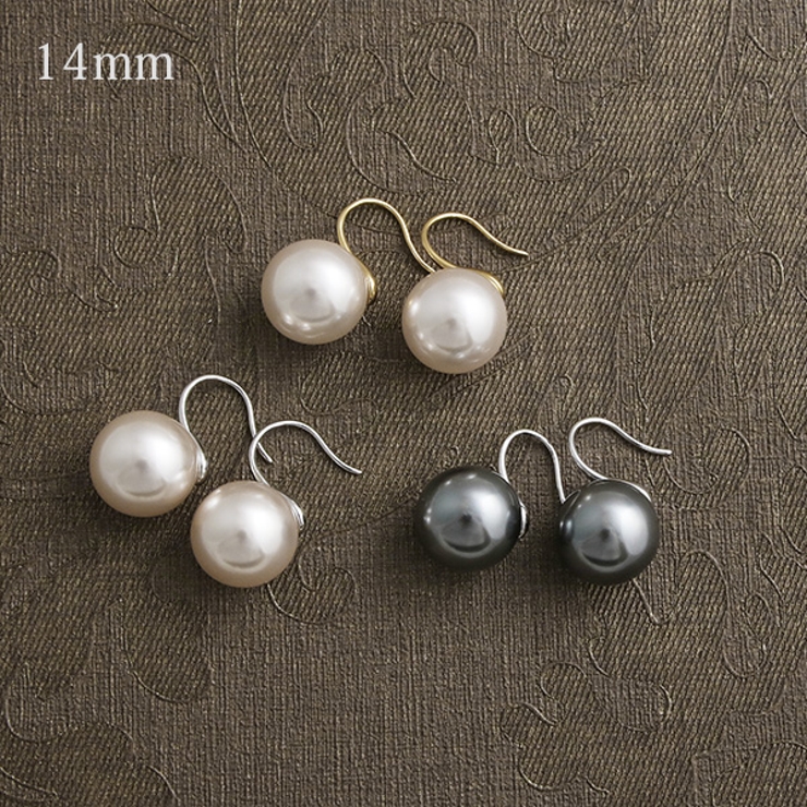 一粒パールフックピアス大粒 パール ピアス | VINGTAINE | 詳細画像15 