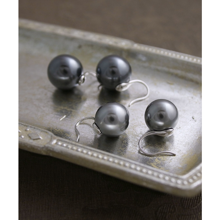 一粒パールフックピアス大粒 パール ピアス | VINGTAINE | 詳細画像18 