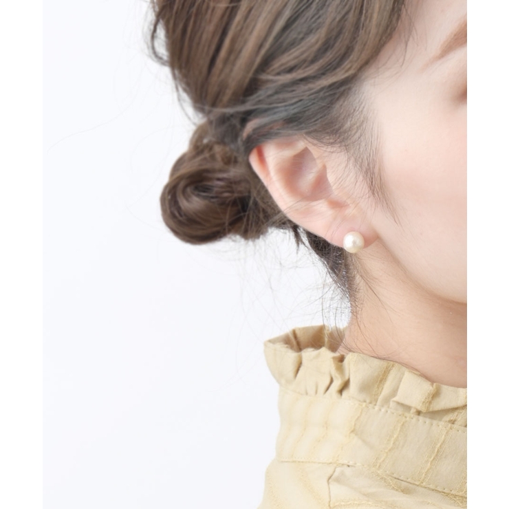 一粒コットンパールピアス/イヤリング8mm/チタンポスト P1404 | VINGTAINE | 詳細画像8 