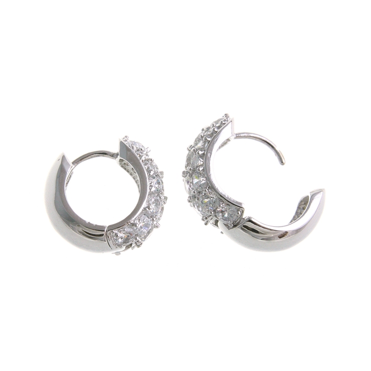 パヴェリングピアス キュービックジルコニア フープピアス | VINGTAINE | 詳細画像5 