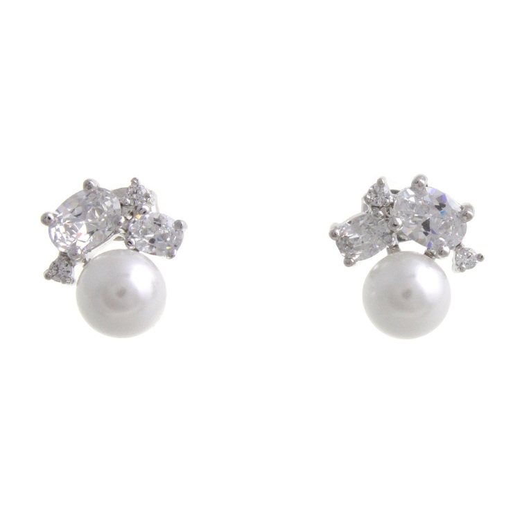 ピアス | ビジューパールピアス イヤリング ネジバネ式 | VINGTAINE