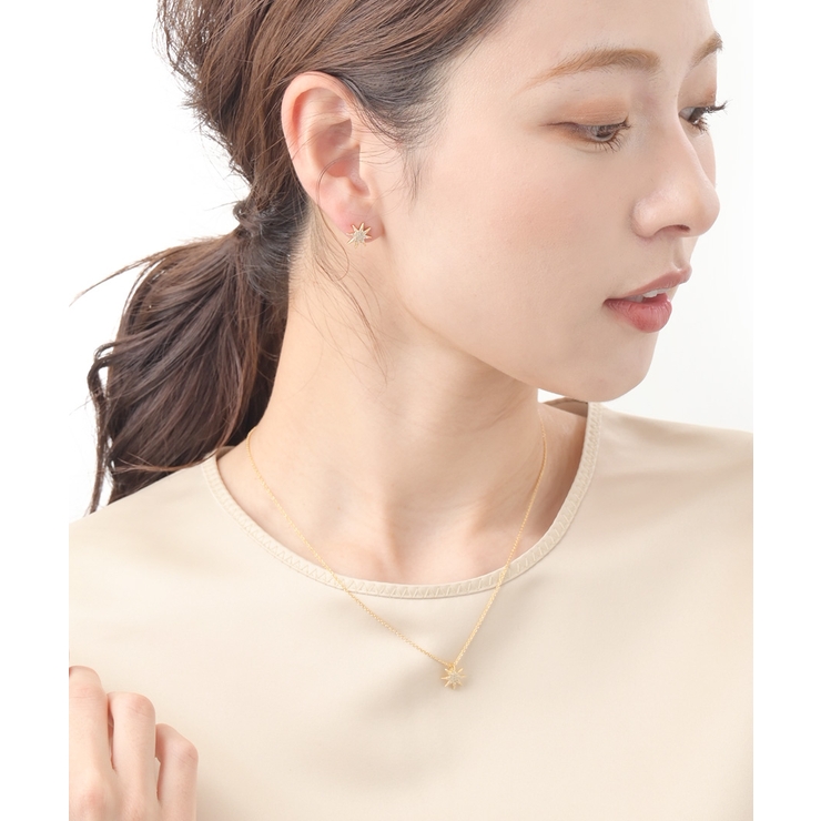 ミニスターモチーフピアス キュービックジルコニア 華やか | VINGTAINE | 詳細画像6 