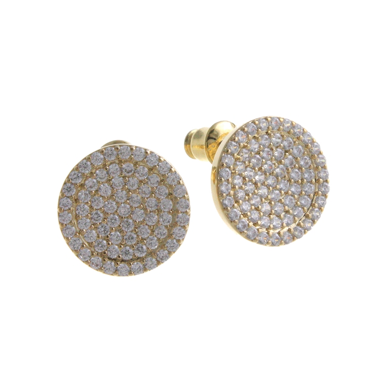 パヴェサークルピアス イヤリング ネジバネ式 | VINGTAINE | 詳細画像2 