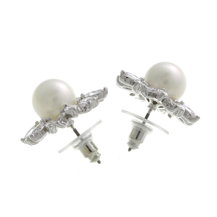 クラシカルパールビジューピアス イヤリング ネジバネ式 | VINGTAINE | 詳細画像2 