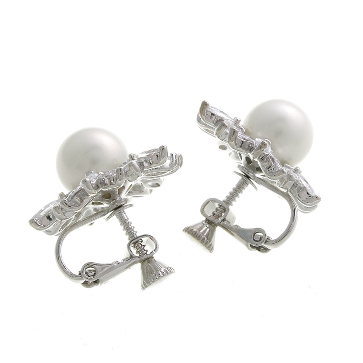 クラシカルパールビジューピアス イヤリング ネジバネ式 | VINGTAINE | 詳細画像3 