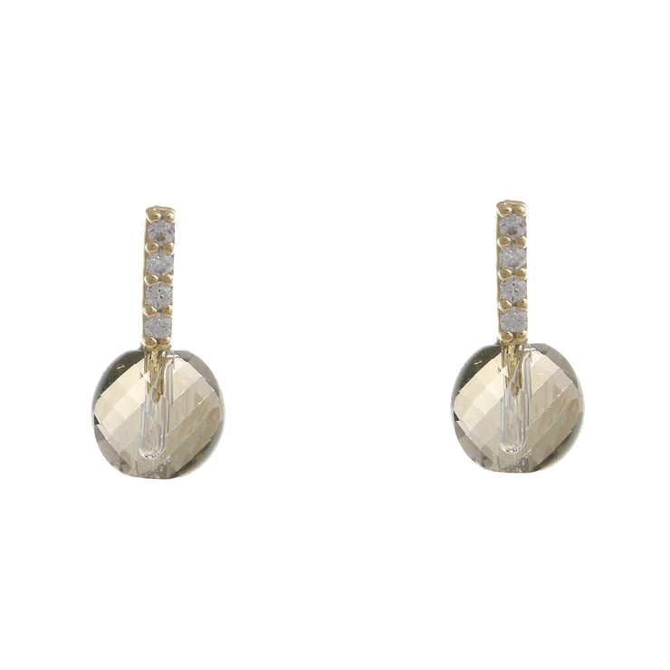 クリアストーン×バー ミニ ピアス | VINGTAINE | 詳細画像3 