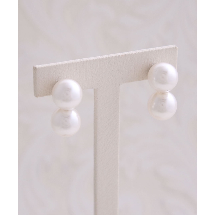 ダブルパールピアス イヤリング 10mm | VINGTAINE | 詳細画像5 