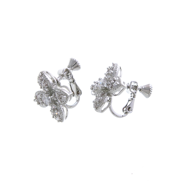 エレガントフラワーピアス イヤリング キュービックジルコニア | VINGTAINE | 詳細画像6 