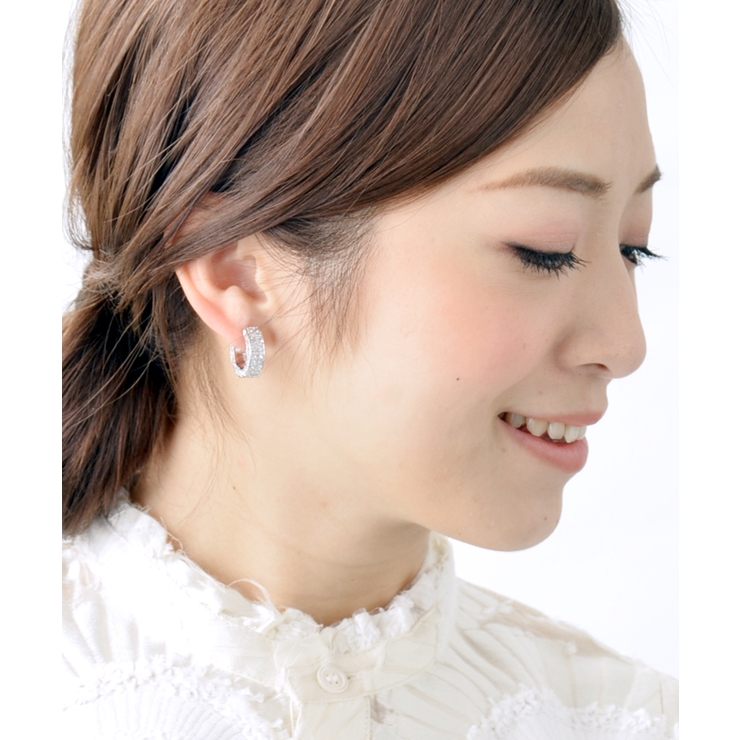 キュービックジルコニアリングピアス/パヴェ/キュービックジルコニア P2-7 | VINGTAINE | 詳細画像6 