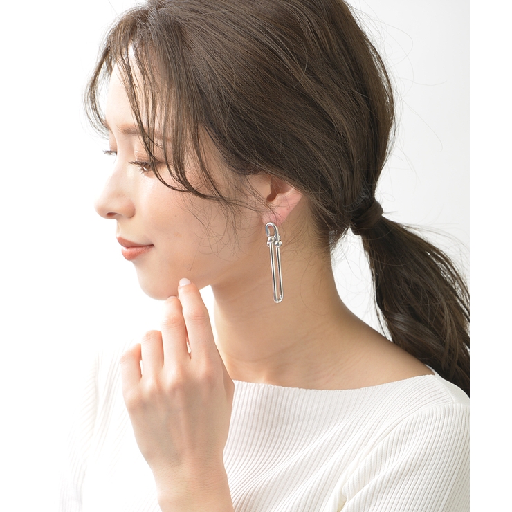 メタルデザインバーピアス 大ぶり 大きめ | VINGTAINE | 詳細画像8 