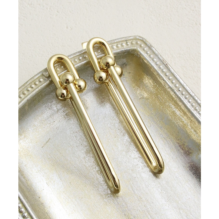 メタルデザインバーピアス 大ぶり 大きめ | VINGTAINE | 詳細画像9 