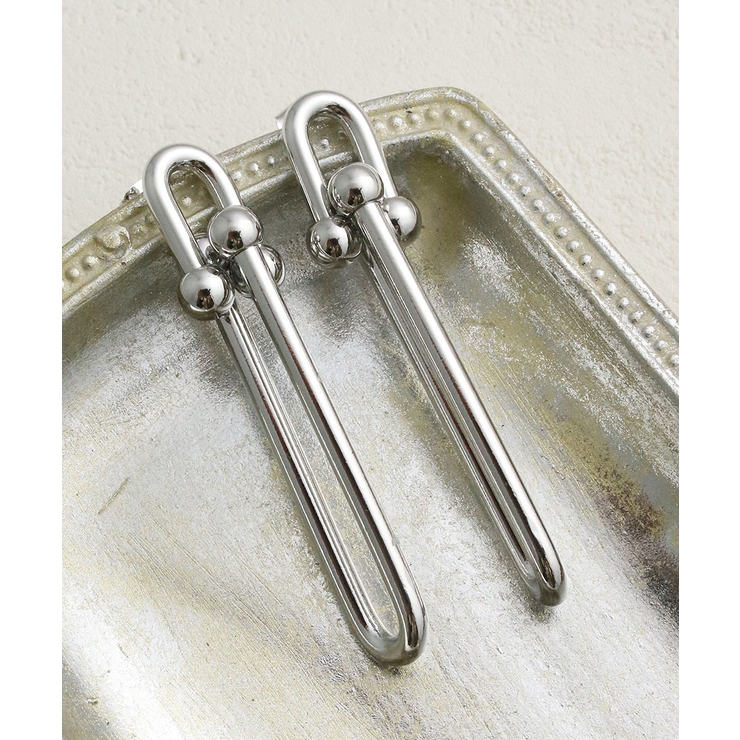 メタルデザインバーピアス 大ぶり 大きめ | VINGTAINE | 詳細画像10 