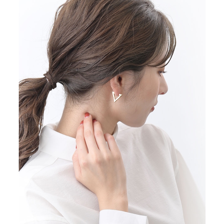 メタルデザインリングピアス アクセサリー 大人カジュアル | VINGTAINE | 詳細画像11