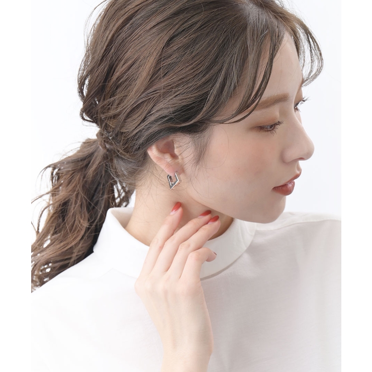 メタルデザインリングピアス アクセサリー 大人カジュアル | VINGTAINE | 詳細画像14
