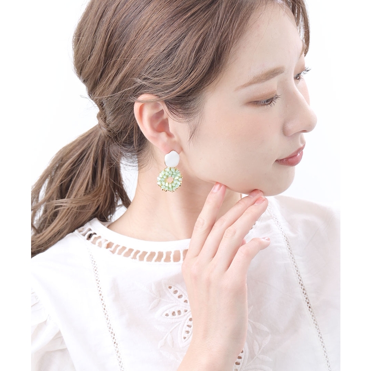 ピアス ガラスビーズ サークル | VINGTAINE | 詳細画像11 