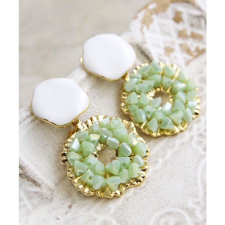 ピアス ガラスビーズ サークル | VINGTAINE | 詳細画像15 