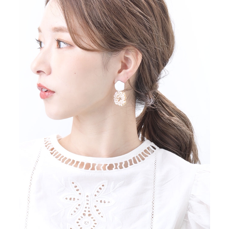 ピアス ガラスビーズ サークル | VINGTAINE | 詳細画像9 