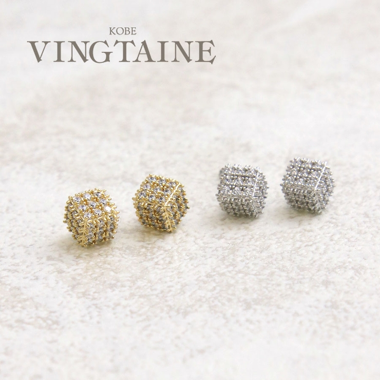 ピアス スクエア チタン | VINGTAINE | 詳細画像1