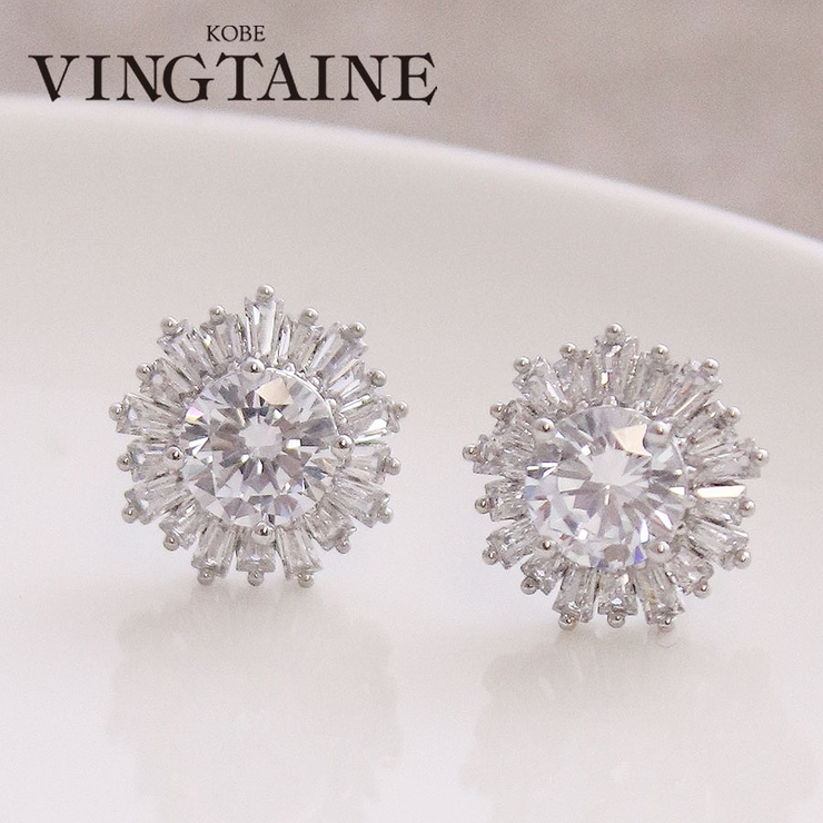 ピアス イヤリング キュービックジルコニア | VINGTAINE | 詳細画像1 