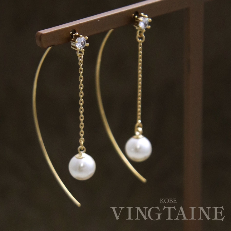ピアス フック パール | VINGTAINE | 詳細画像1 