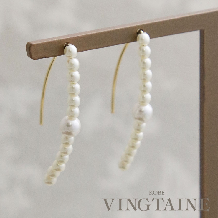 ピアス フック パール | VINGTAINE | 詳細画像1 