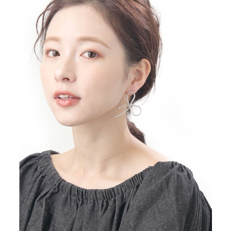 ピアス リボン メタル | VINGTAINE | 詳細画像3 