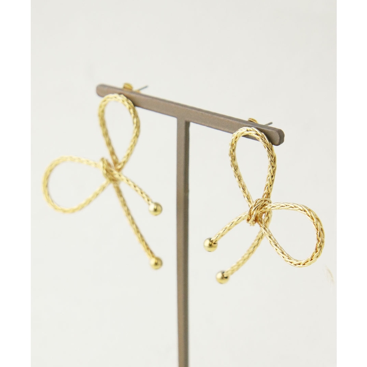 ピアス リボン メタル | VINGTAINE | 詳細画像5 