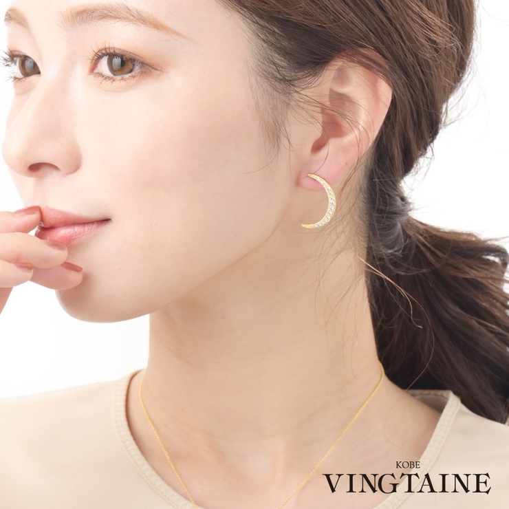 ピアス 月 ムーン | VINGTAINE | 詳細画像1 