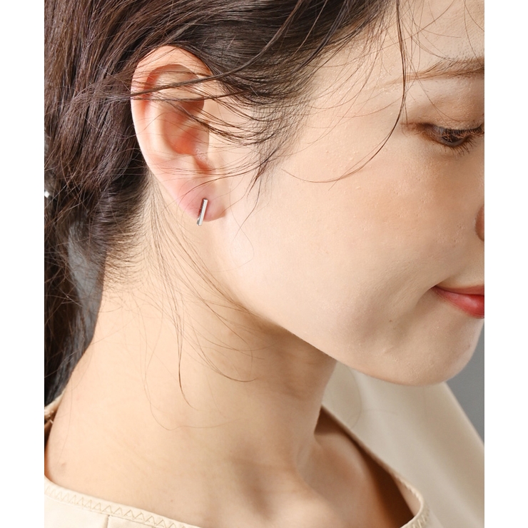 バックキャッチピアス パール メタルバー | VINGTAINE | 詳細画像12 