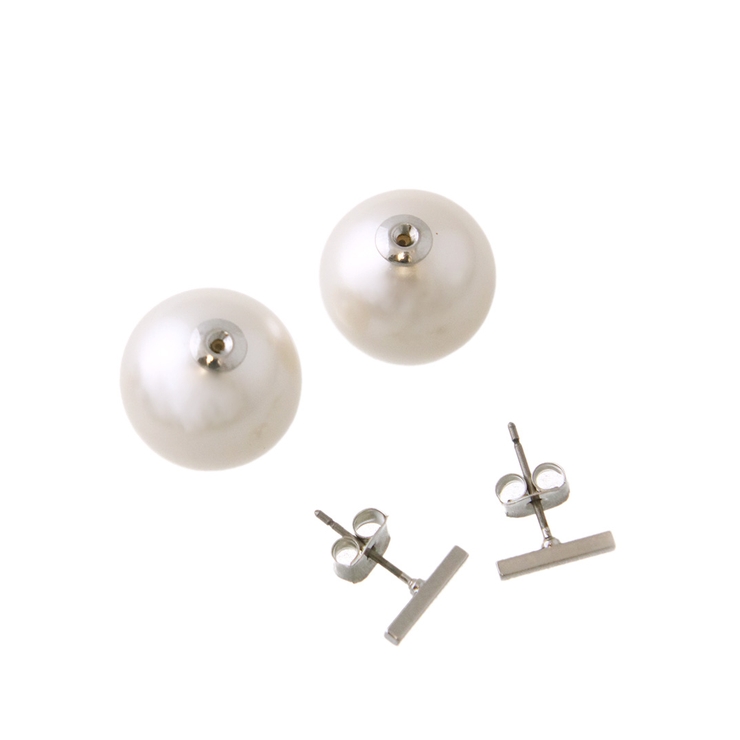 バックキャッチピアス パール メタルバー | VINGTAINE | 詳細画像17 