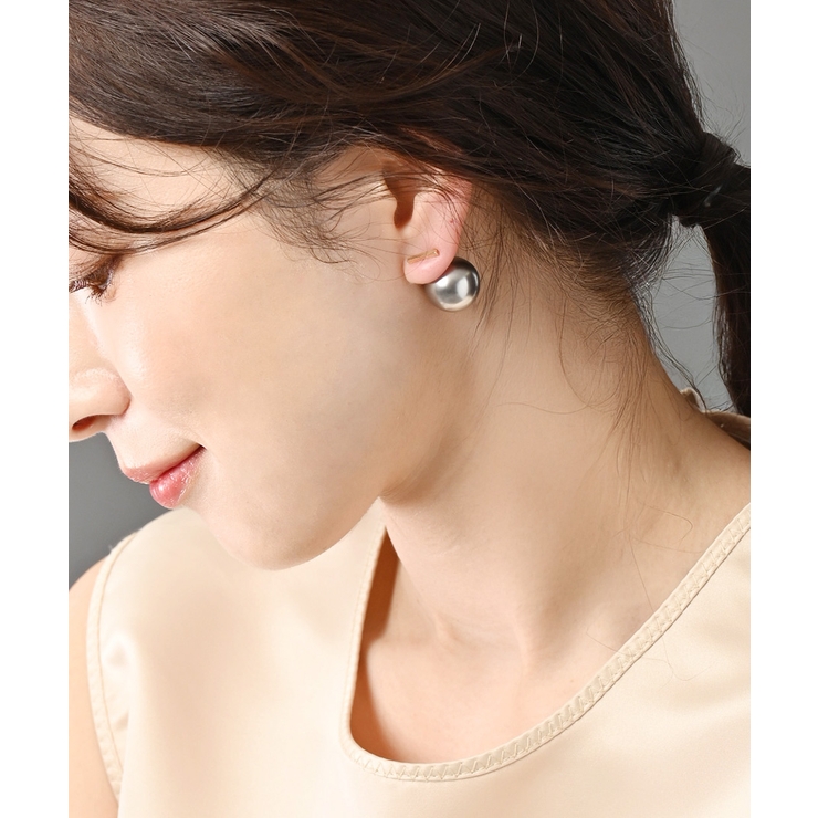バックキャッチピアス パール メタルバー | VINGTAINE | 詳細画像4 