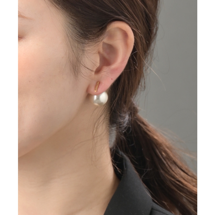 バックキャッチピアス パール メタルバー | VINGTAINE | 詳細画像9 