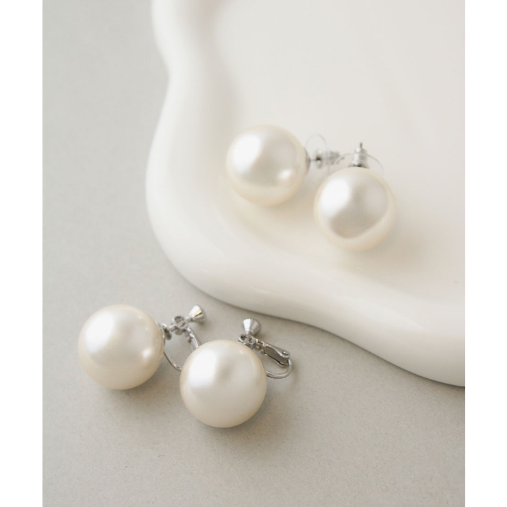 大粒パール ピアス イヤリング | VINGTAINE | 詳細画像6 
